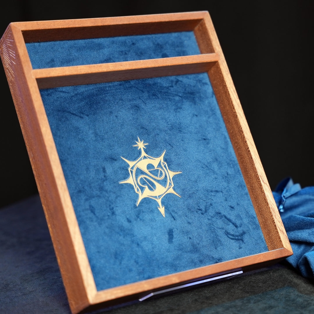 Natural Six Dice Tray - Handmade - LIMITED EDITION