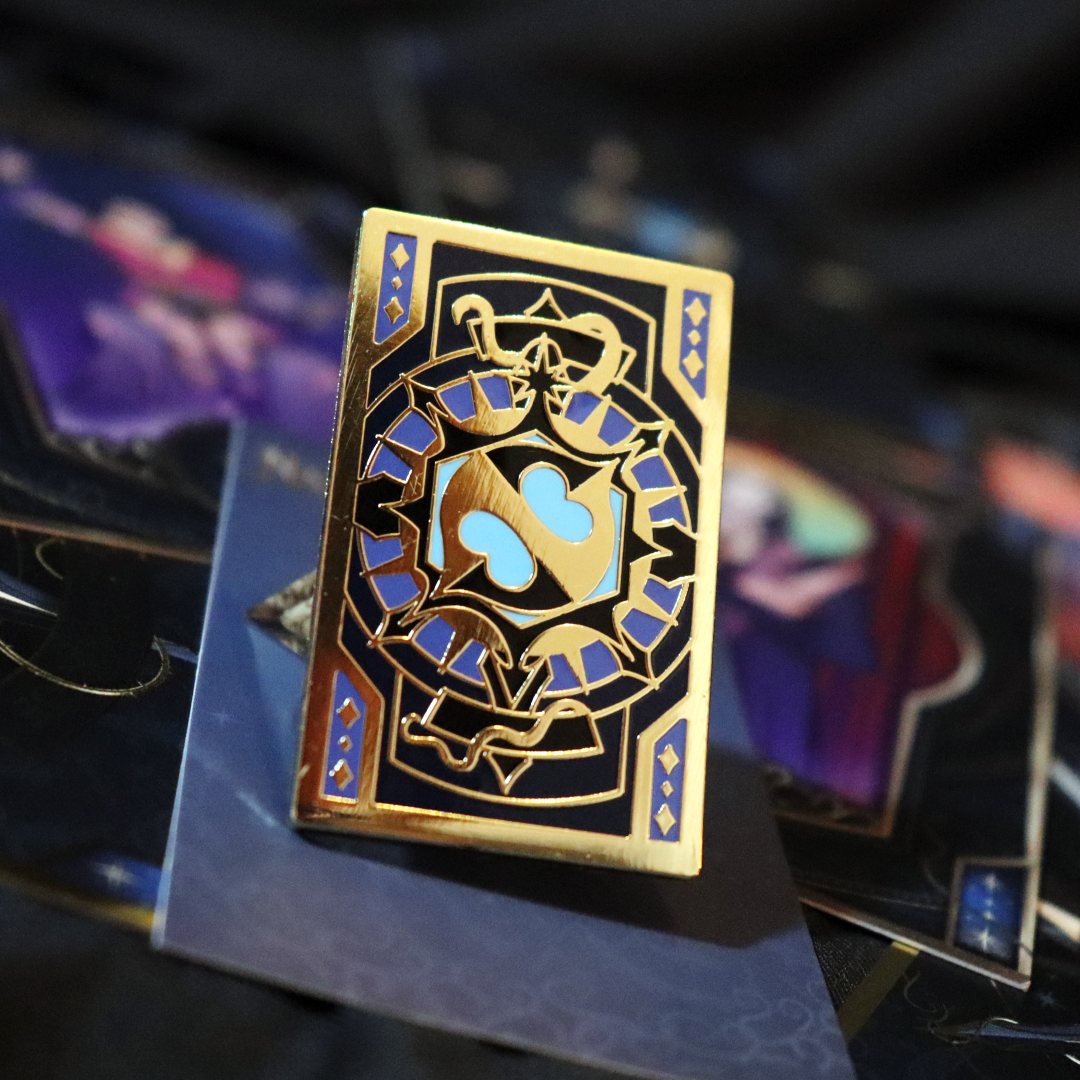 Deck of Many Friends Pin Badge